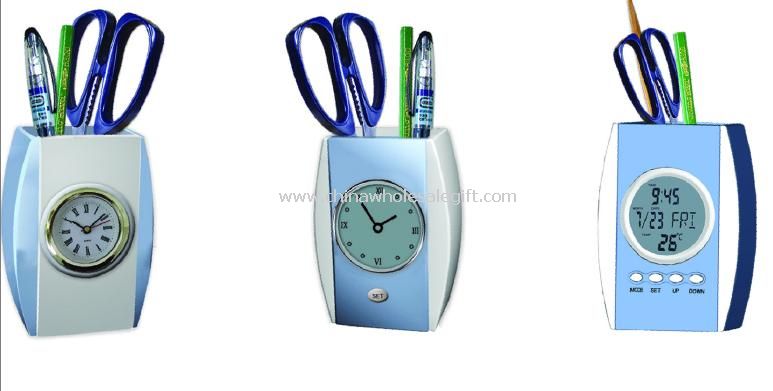 ABS Pen holder Clock