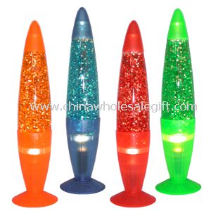 GLITTER LAMP W/PLASTIC BASE