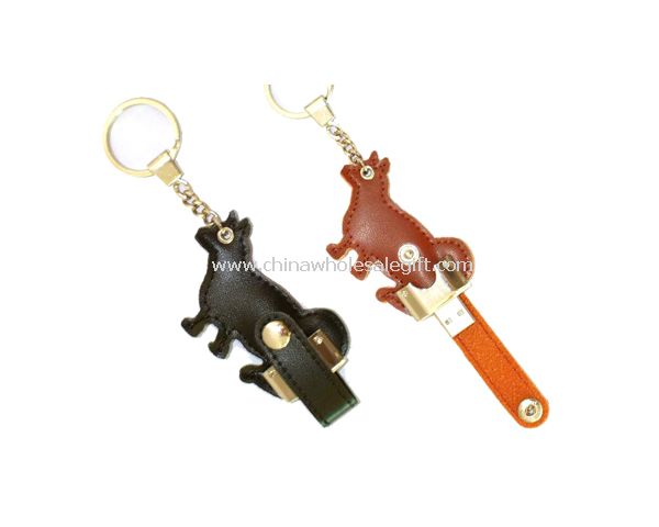 Leather Animal USB Flash Drive