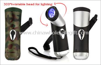 Waterproof hand crank Flashlight