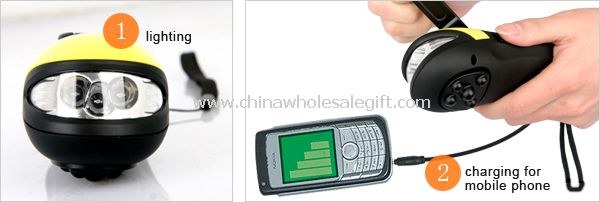 Mini Dynamo Massager with LED light