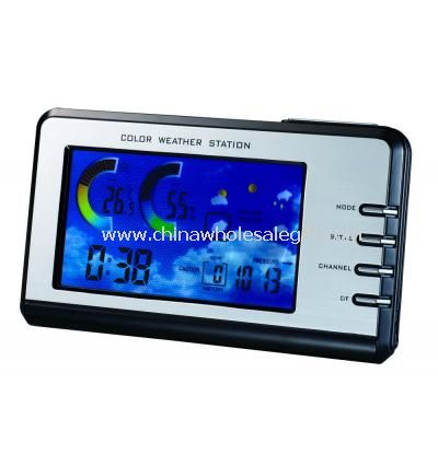 Wireless color weather forecast station