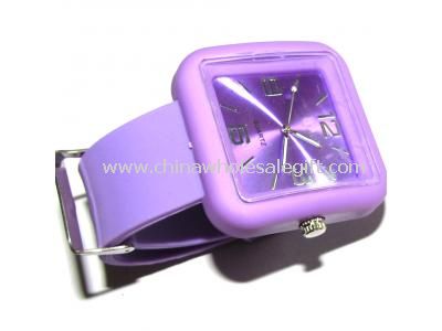square head silicon watch