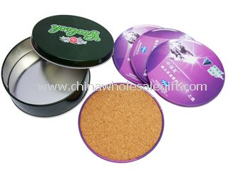 Tin Cork Coaster