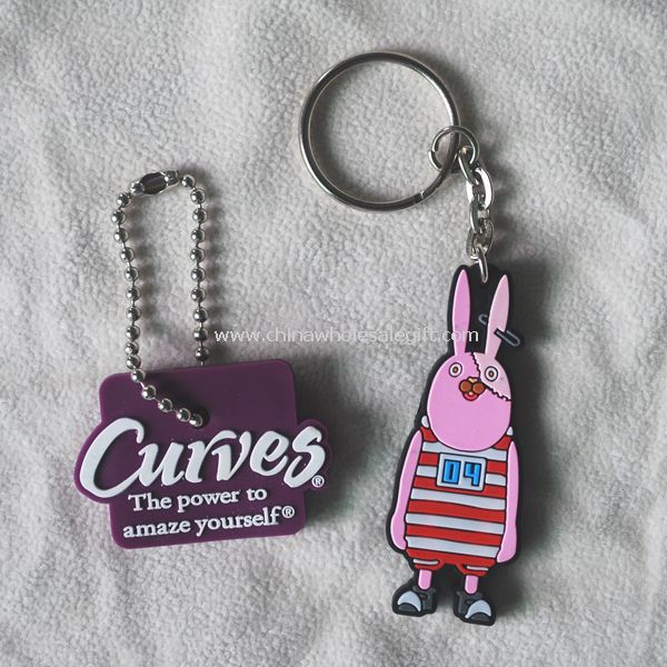 Soft PVC key chain