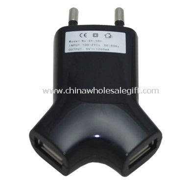 Double USB EU plug charger