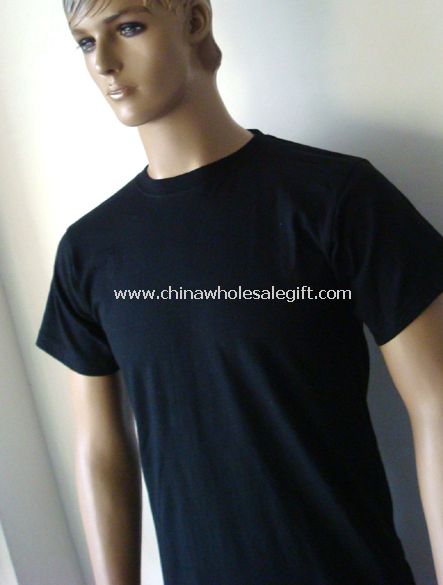 black basic cotton t-shirts