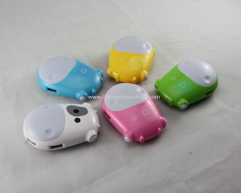 Mini backlight cow shape 4 Ports usb hub