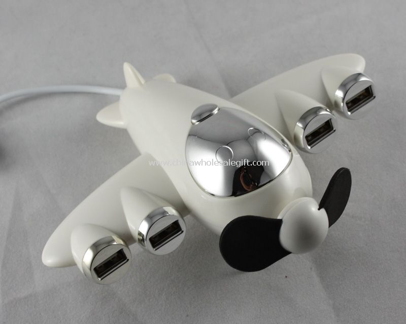 Mini plane shape 4-port USB HUB