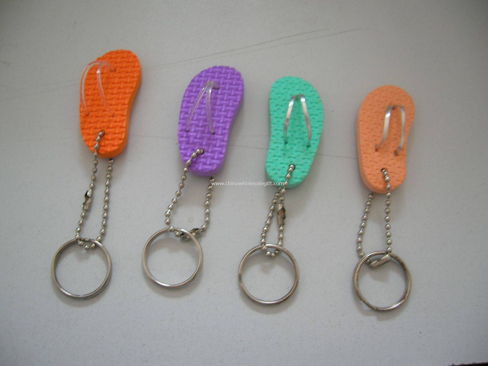 EVA flip flop key chain