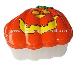 pumpkin shaped container