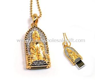 Diamond USB Flash Drive with Keychain