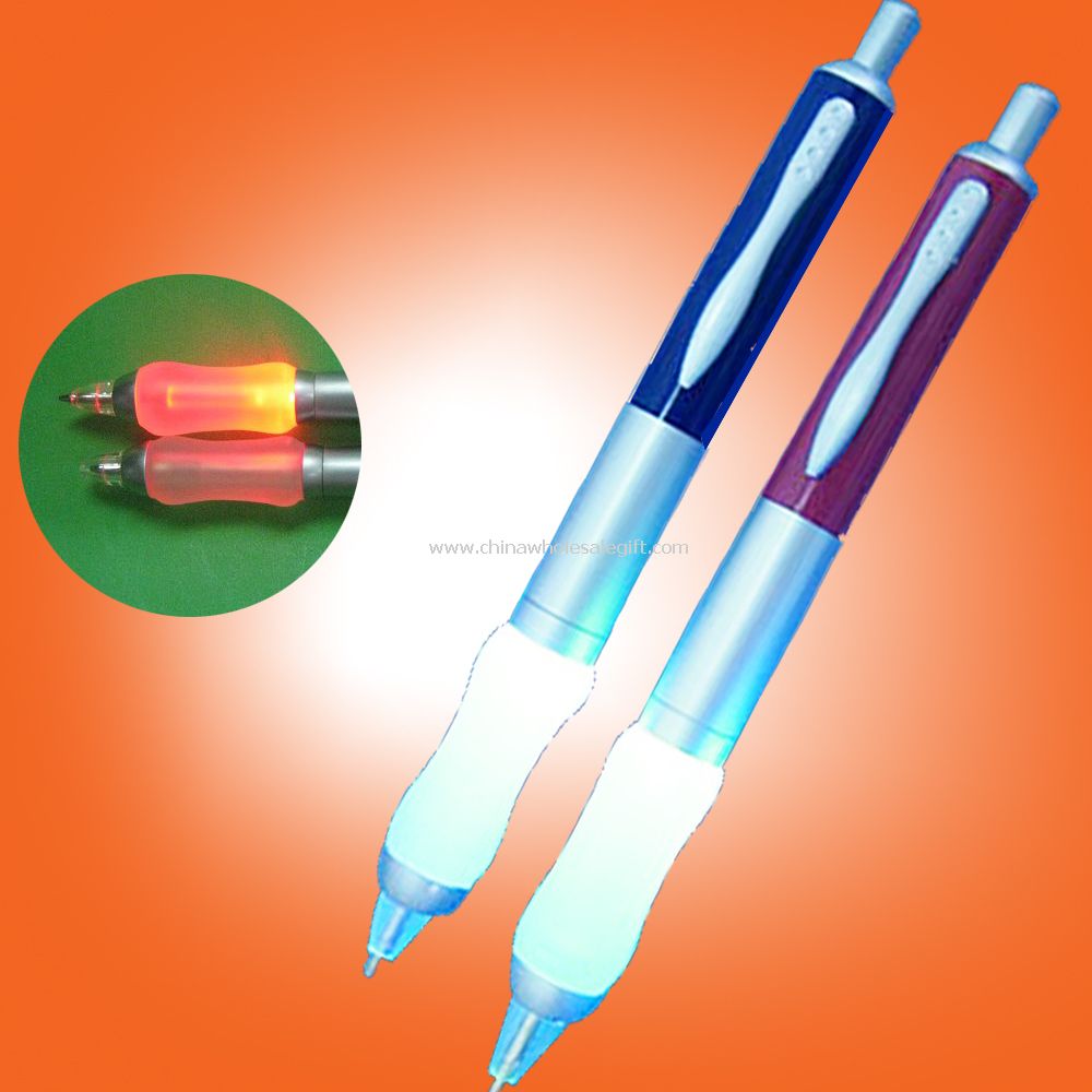 Metal light pen with soft rubber