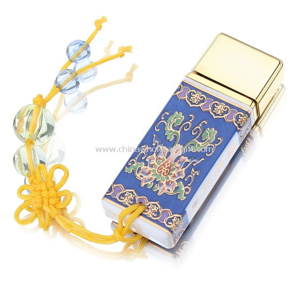 Blue And Porcelain Usb Flash Disk