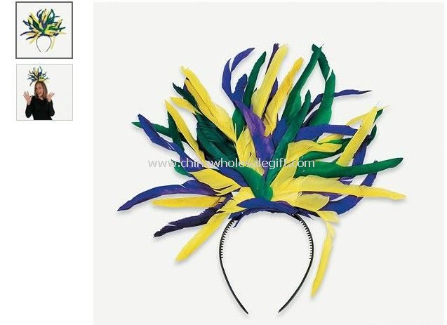 Mardi Gras Feather Headband