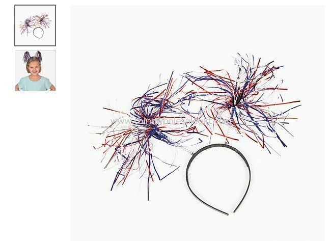 Patriotic Tinsel Headbopper
