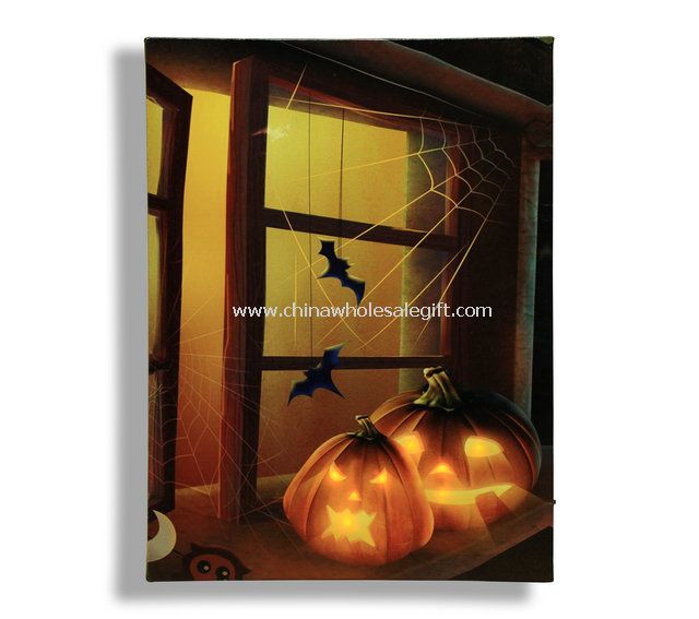 led art print with led light