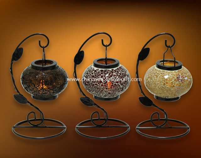 Mosaic Glass LED Candle