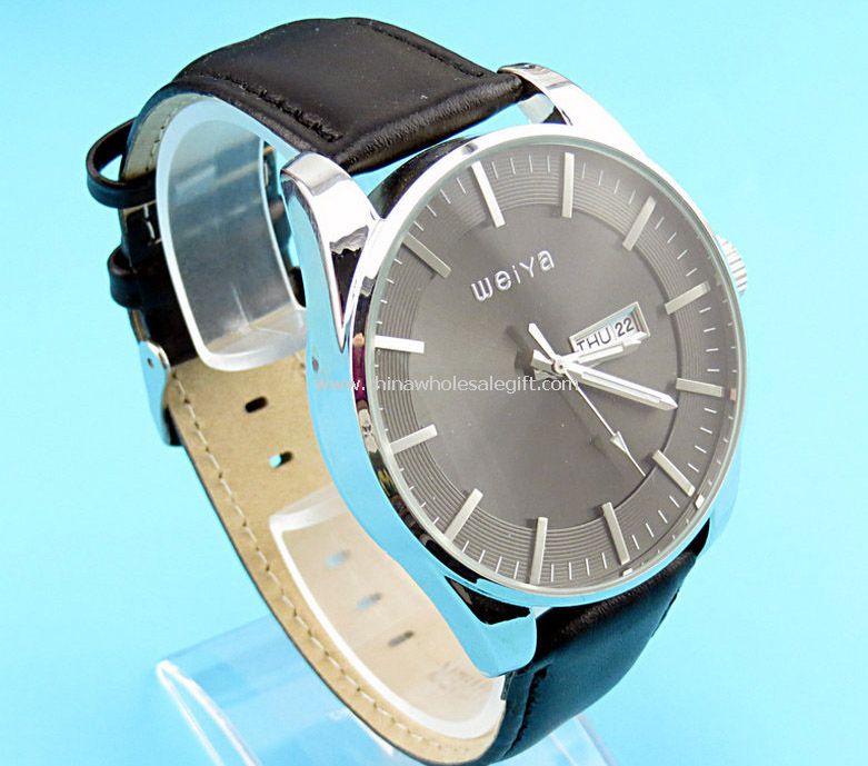 Leather watch