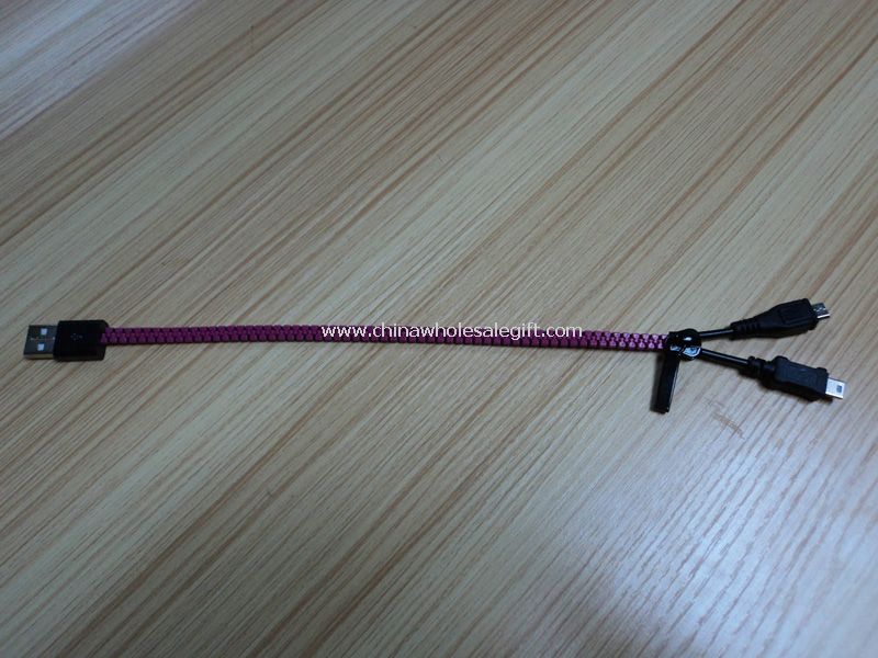 Zipper USB Data Cable for mobile phones
