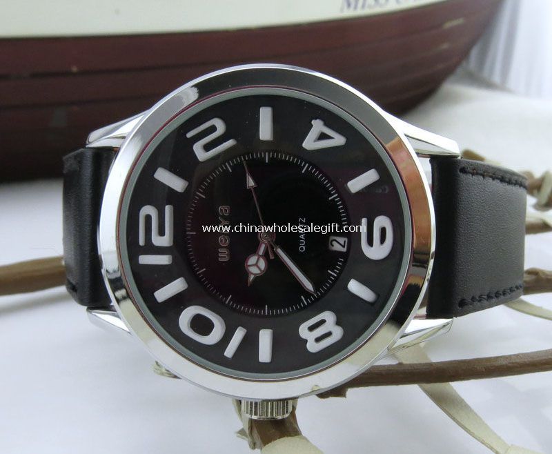 Leather watch