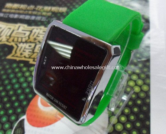 Silicone band led watch