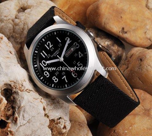Men watch with night light