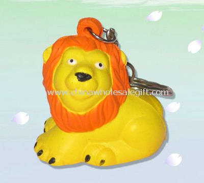 Keychain lion stress ball