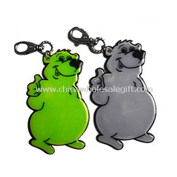 Animal shape Reflective Keychain