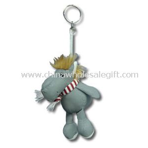 Reflective horse keychain