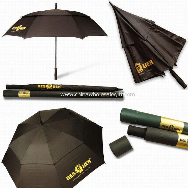 Double Layer Fibreglass Golf Umbrella