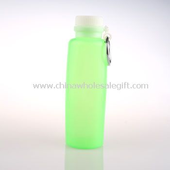 Collapsible silicone water bottle