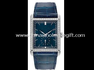 Sky Blue Square Steel Watch