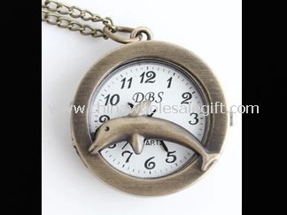 Dolphin pocket watch