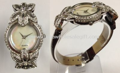Silver Flower Watch