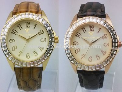 Square crystal lady watch