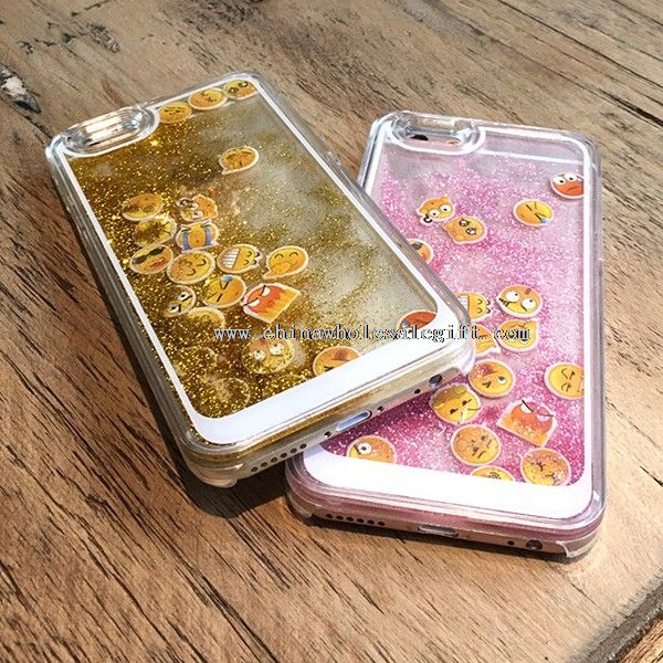 3D expresssion Type Quicksand Phone Case