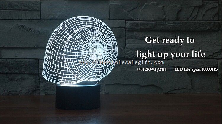 3D Snail Shape Acrylic Led Light Stand