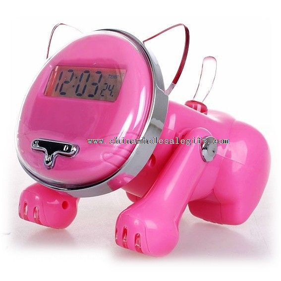 Cat shape clock