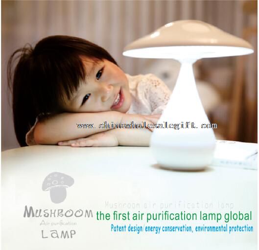 Eye-protection rechargeable portable mushroom purification table lamp