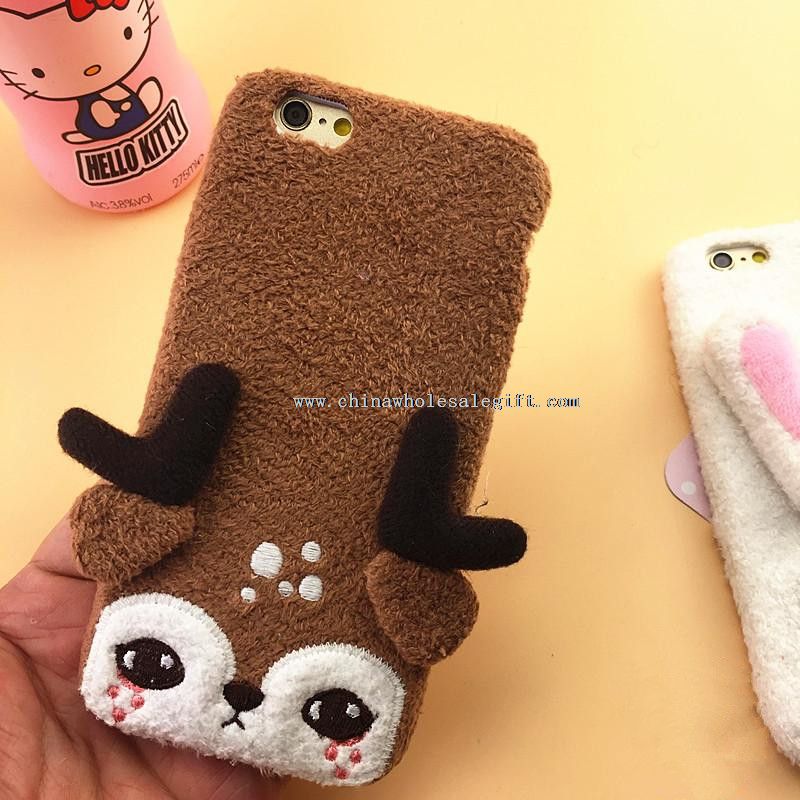 Fashionable Winter Rabbit Fur PC Hard Cover Case