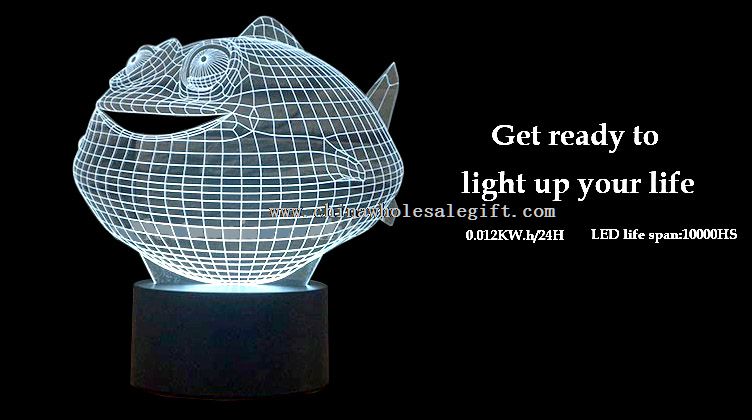 Fish Shape 7 Colors Led Light