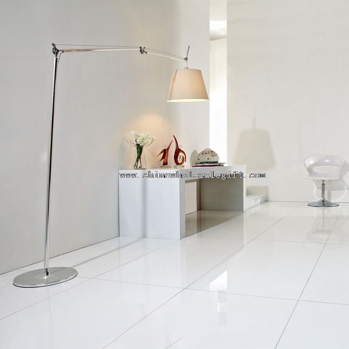 Fishing floor lamp stainless steel