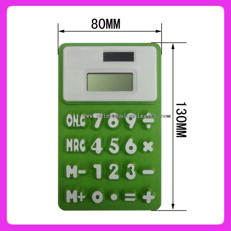 Flexible rubber calculator