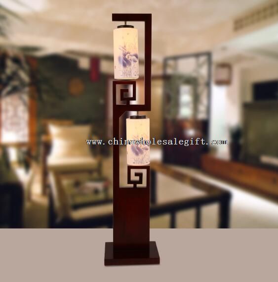 Floor Lamp Pretty Porcelain Bamboo Handmade