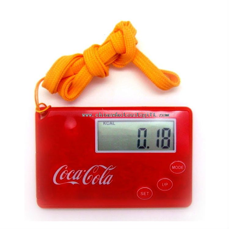 Hang rope card type multifunctional pedometer