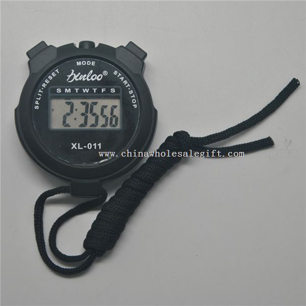 Mini round digital stopwatch