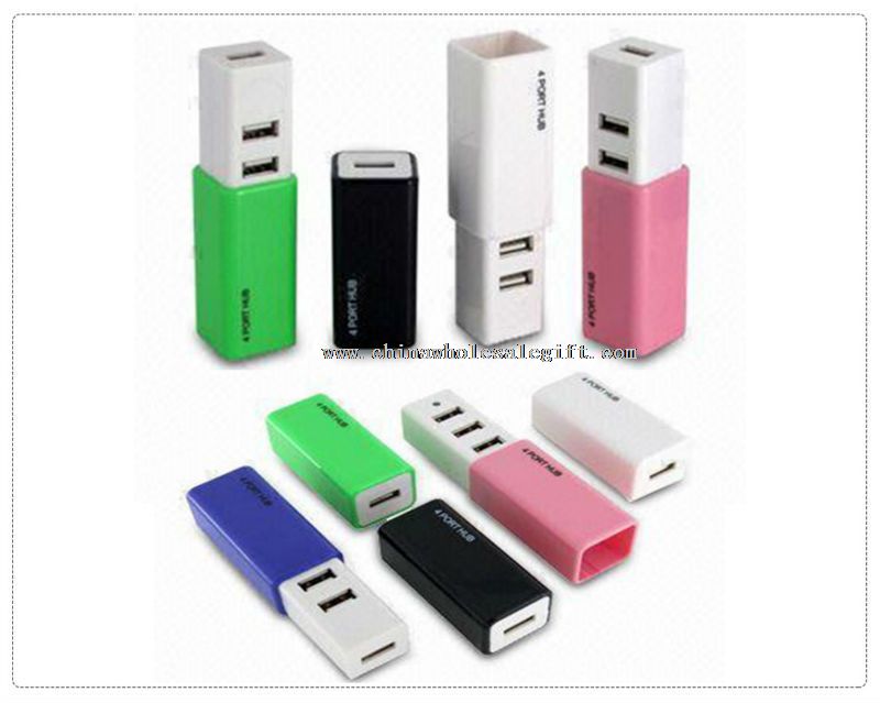 Novelty Lipstick USB Hub with 4 Ports