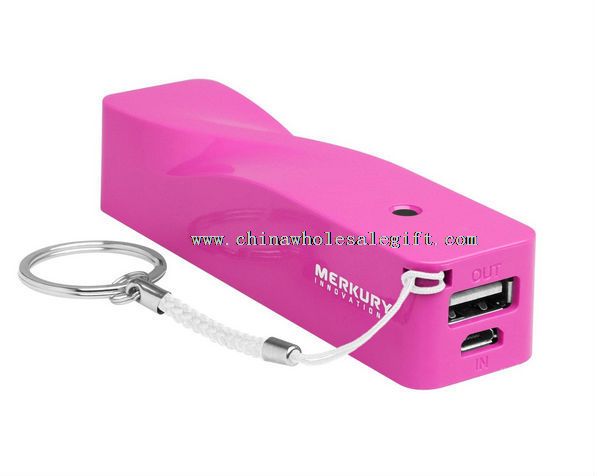 Power bank 2800mah with keychain