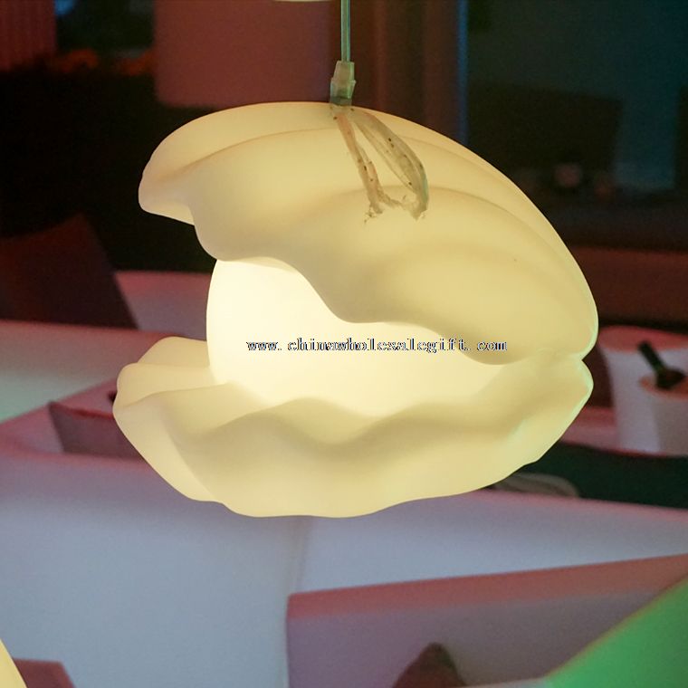 Rechargeable led desk pearl mussel lamp